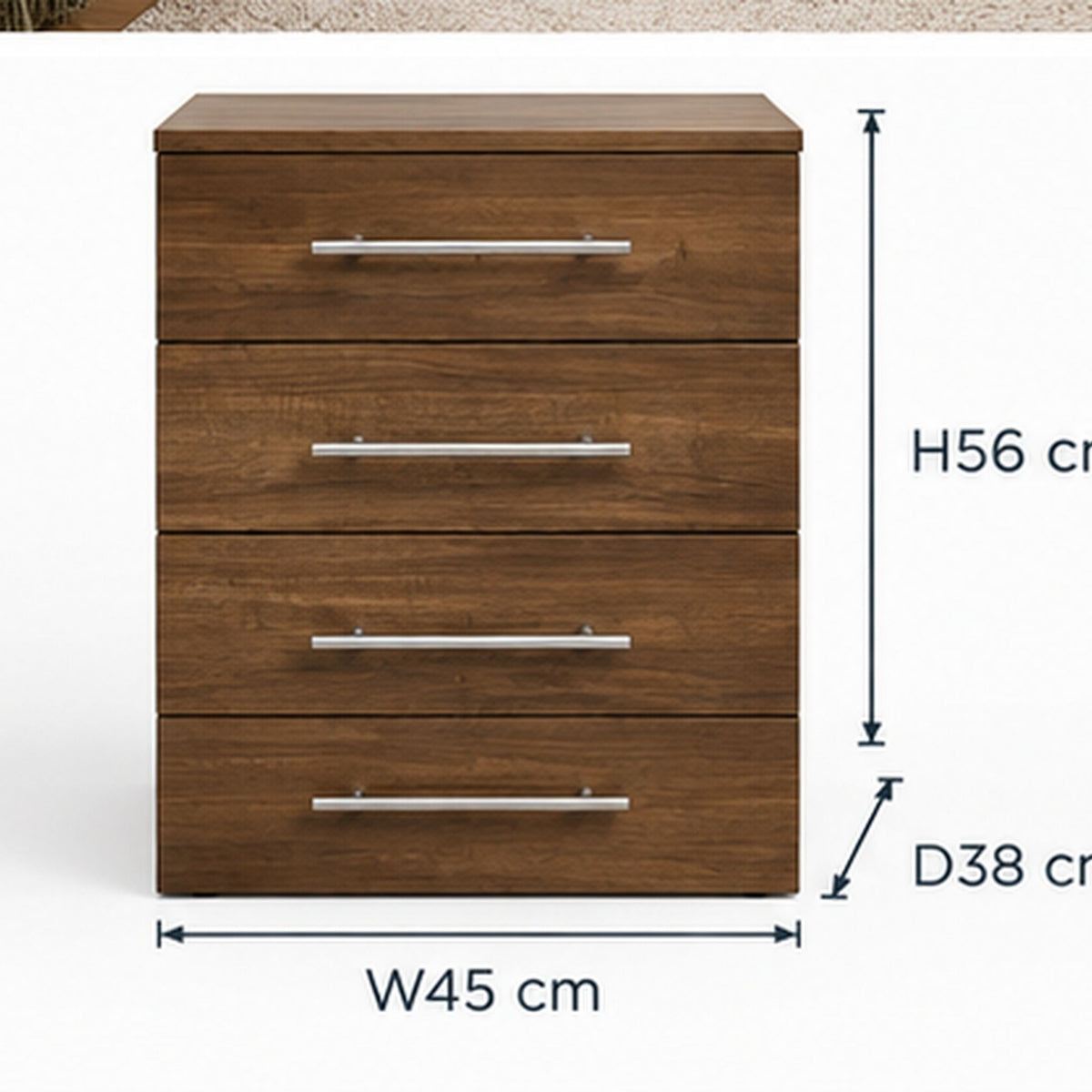 Modern Multi-Drawer Bedside Chest