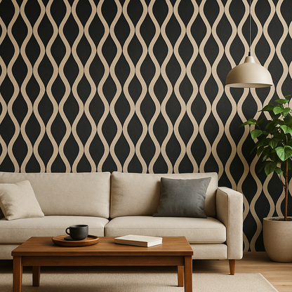 Wavy Acoustic Slat Wall Panel | Soundproof Wood Wall Panels 240cm (1 pack/4 pcs)