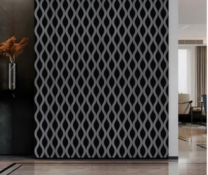 Wavy Acoustic Slat Wall Panel | Soundproof Wood Wall Panels 240cm (1 pack/4 pcs)