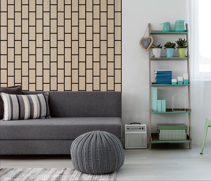 Vertical Brick Pattern Acoustic Wall Panel (1 pack / 4pcs)