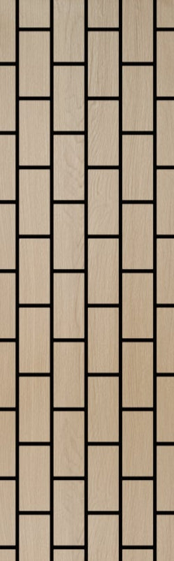 Vertical Brick Pattern Acoustic Wall Panel (1 pack / 4pcs)