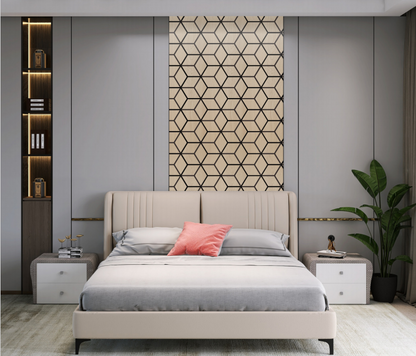 Acoustic Wall Panel with Mandala Pattern - 240cm (1-Pack/4 pcs)