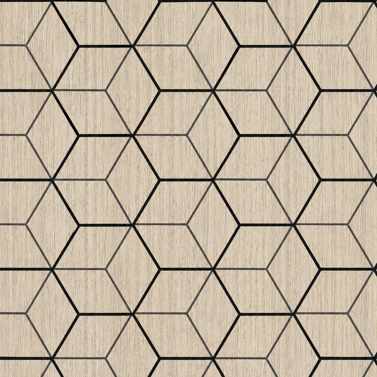 Acoustic Wall Panel with Mandala Pattern - 240cm (1-Pack/4 pcs)