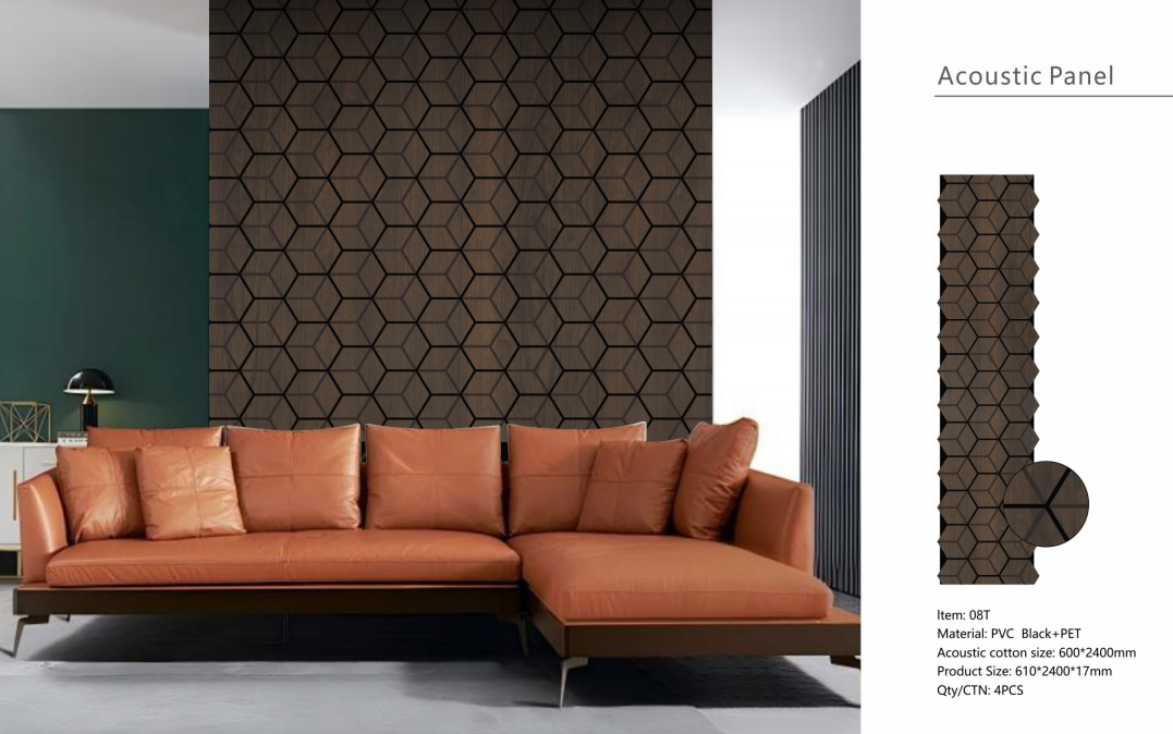 Acoustic Wall Panel with Mandala Pattern - 240cm (1-Pack/4 pcs)