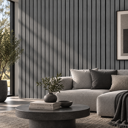 Acoustic Wall Panel - 5cm Slat Design - 240cm (1-Pack/4 pcs)