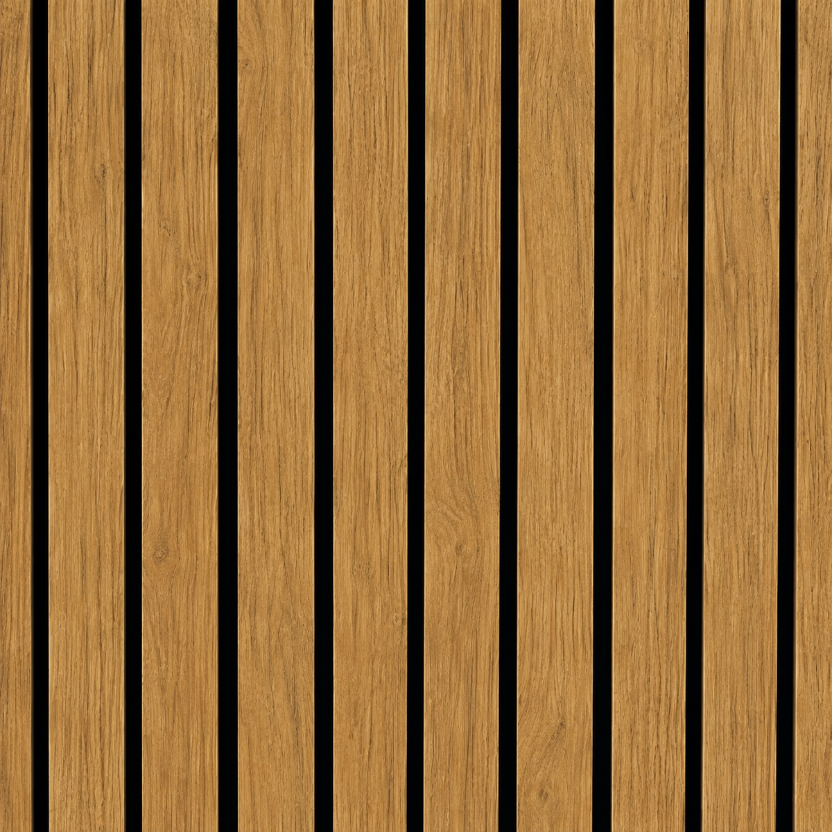 Acoustic Wall Panel - 5cm Slat Design - 240cm (1-Pack/4 pcs)
