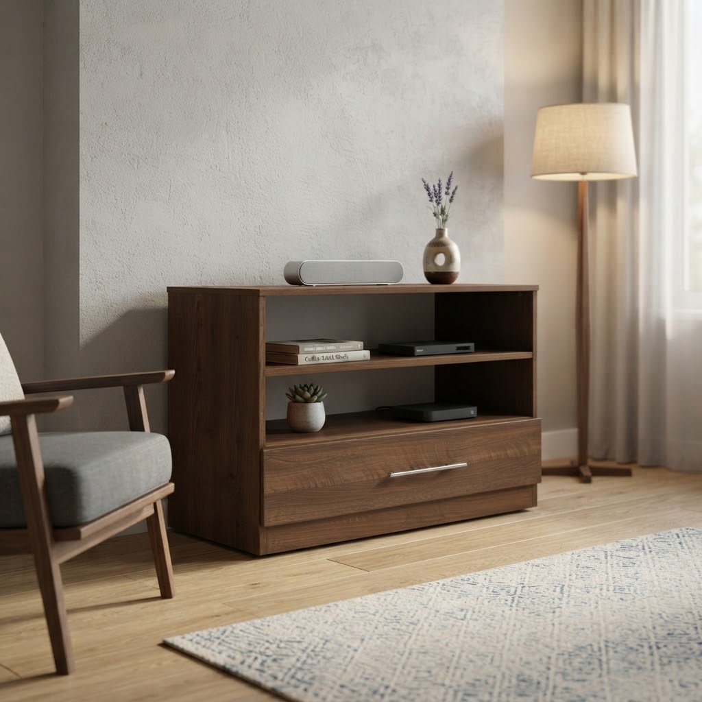 Modern 5-Drawer Wooden Chest of Drawers | Bedroom Storage Unit
