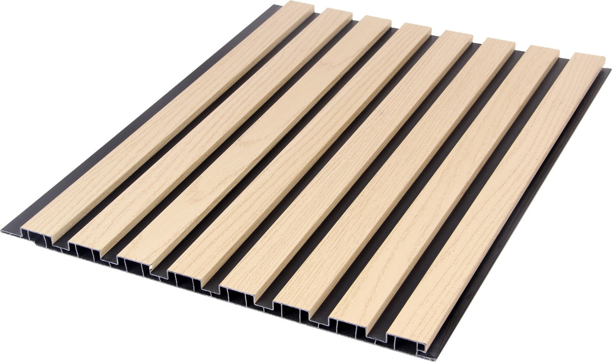 Acoustic Wall Panel - Slim Slat Design - 30 x 240cm (1-Pack/8 pcs)