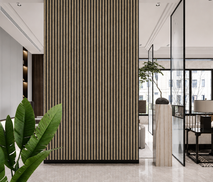 Acoustic Wall Panel - Premium Slat Design(1-Pack/4 pcs)