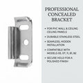 Mounting Brackets for PVC Wall Panels – 1 Pack/100 pcs