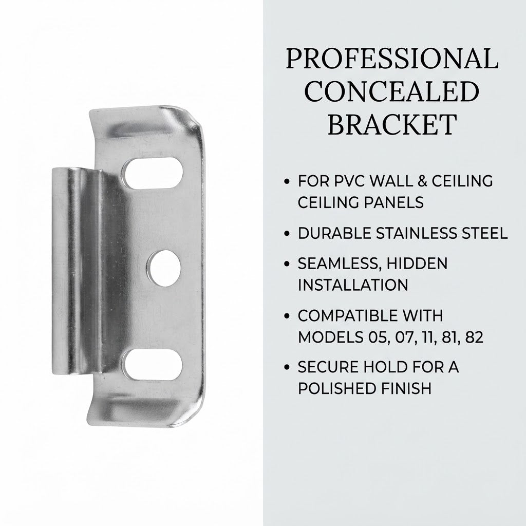Mounting Brackets for PVC Wall Panels – 1 Pack/100 pcs