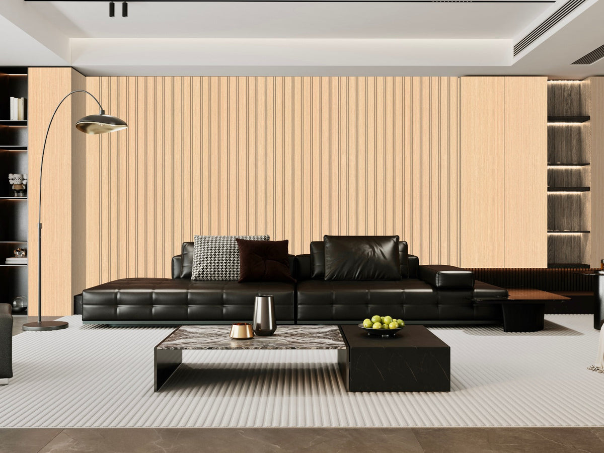 Acoustic Slat Wood Wall Panel  | 1-Pack (8 pcs)