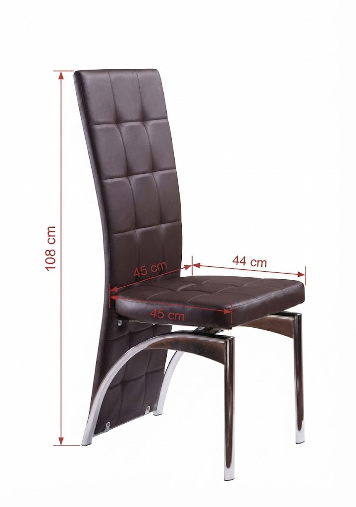 Modern High-Back Tufted Dining Chair