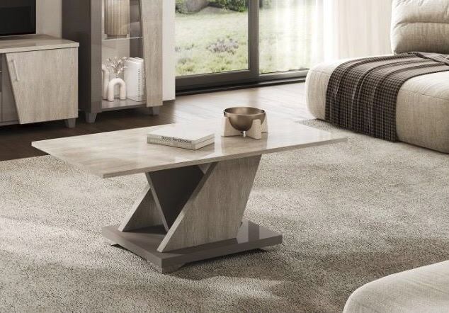 Modern Italian Style Coffee Table | High Gloss Rectangular Living Room Table