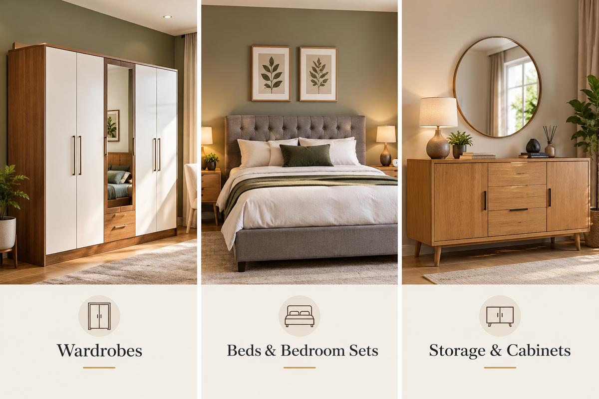 Second-hand furniture in a home interior