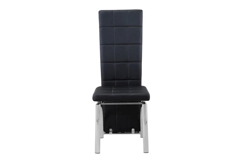 Modern High-Back Tufted Dining Chair