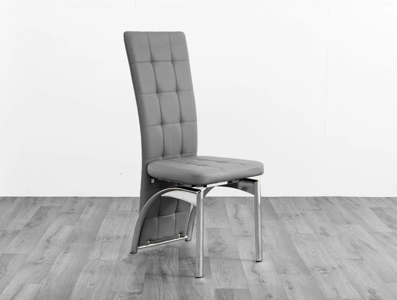 Modern High-Back Tufted Dining Chair