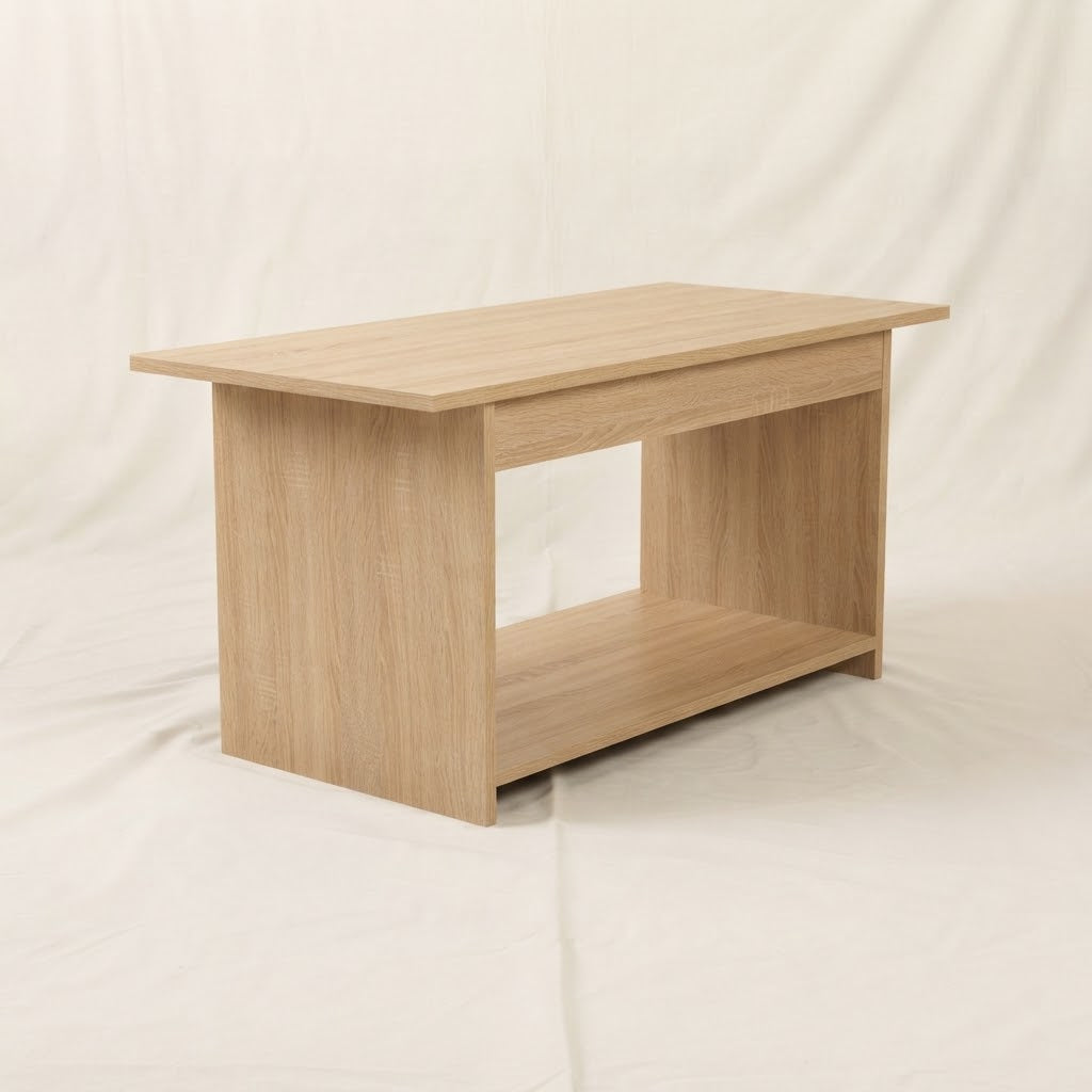 Modern Wooden Coffee Table with Lower Shelf | Living Room Furniture