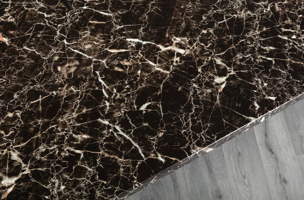 Ruby MDF Marble Effect Dining Table Set