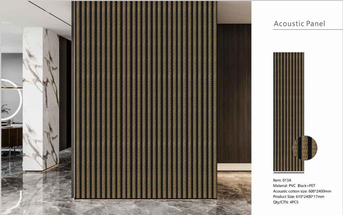 Wall Panel 13B PS Gold and Brown Acoustic 4-Pack