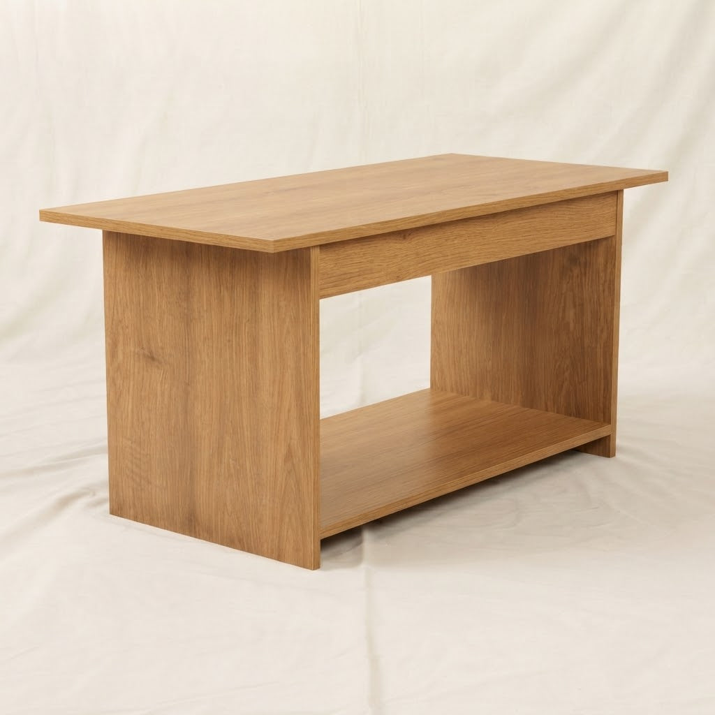 Modern Wooden Coffee Table with Lower Shelf | Living Room Furniture