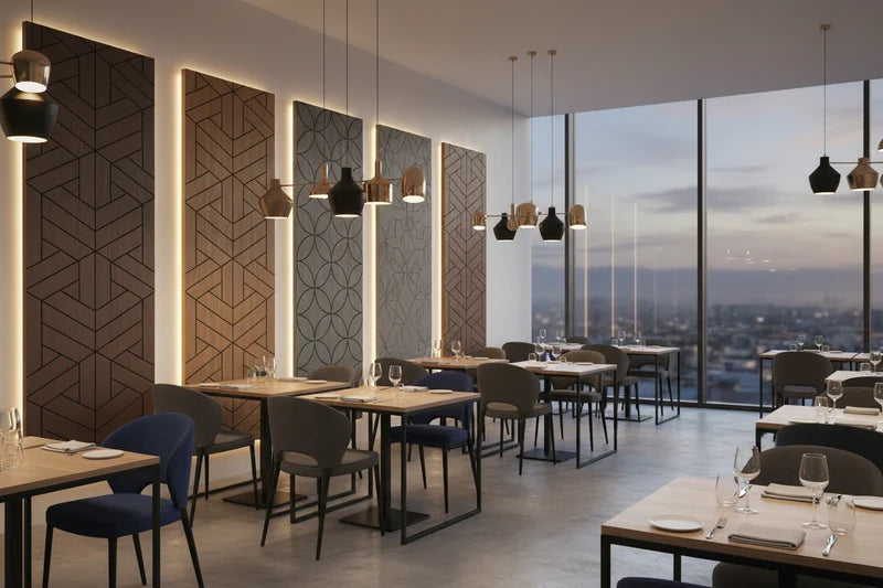 Premium Geometric Engraved Acoustic Wall Panel (2400x600mm)