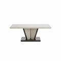 Felix Italian Two-Tone Clay and Bronze Gloss Coffee Table