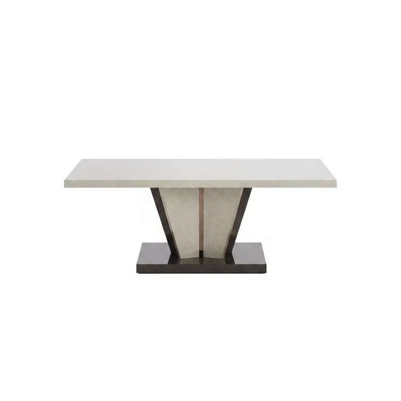 Felix Italian Two-Tone Clay and Bronze Gloss Coffee Table