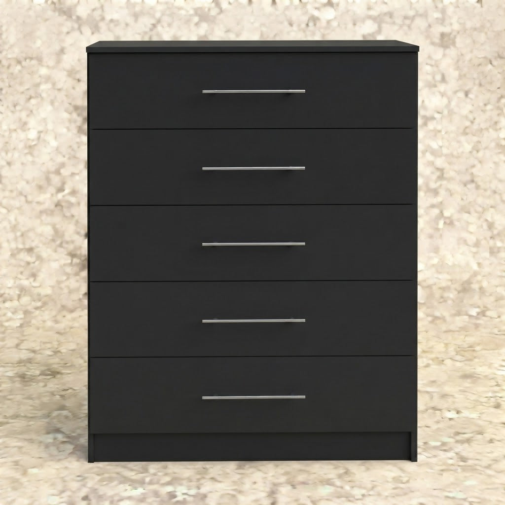 Budget 5-Drawer Tallboy Dresser, Bedroom Storage Cabinet