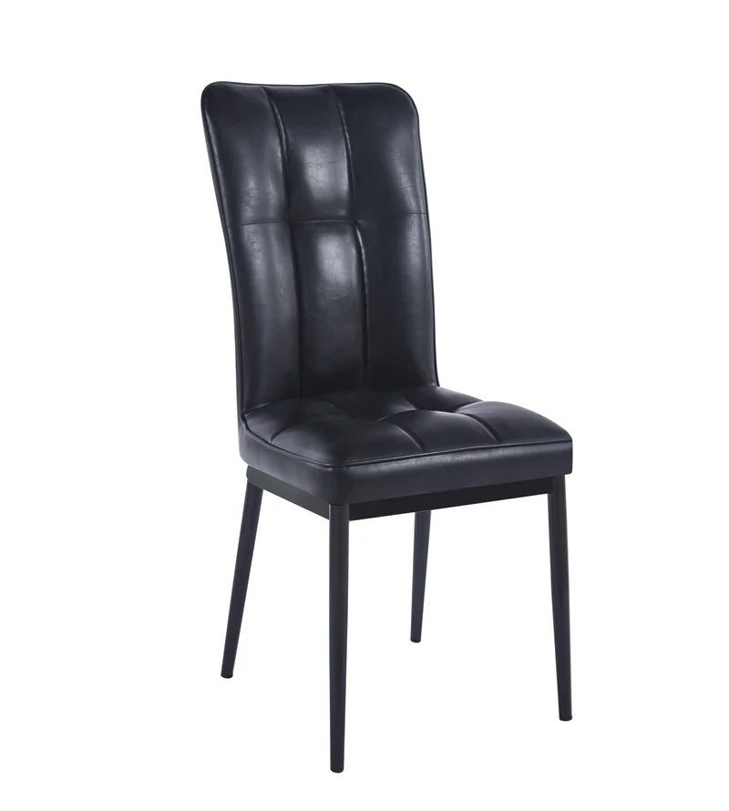 Modern Upholstered Dining Chair with Metal Legs