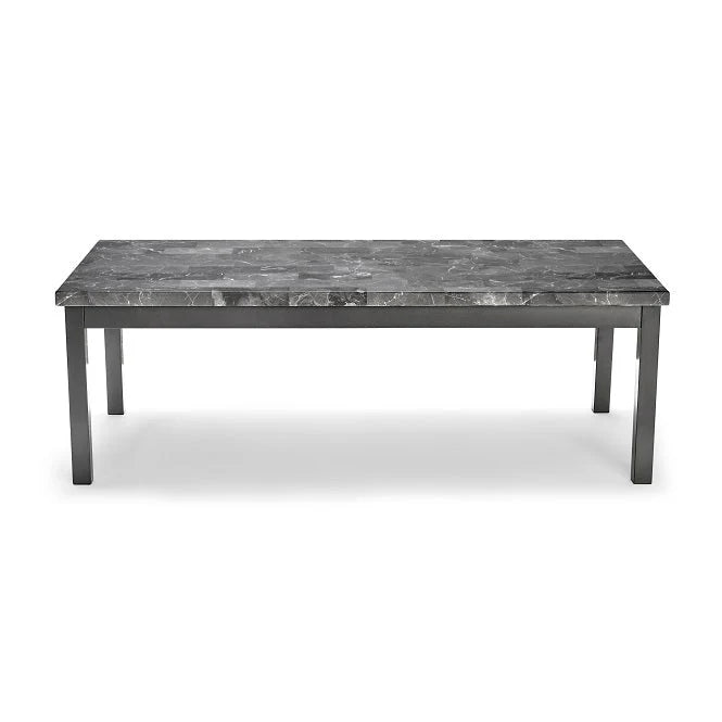 Modern Style Gloss Coffee Table with MDF & Metal Frame