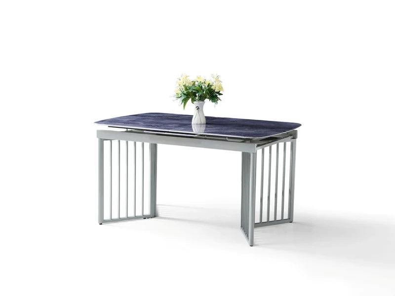 Modern Stone & Marble-Effect Dining Table | Fixed & Extendable