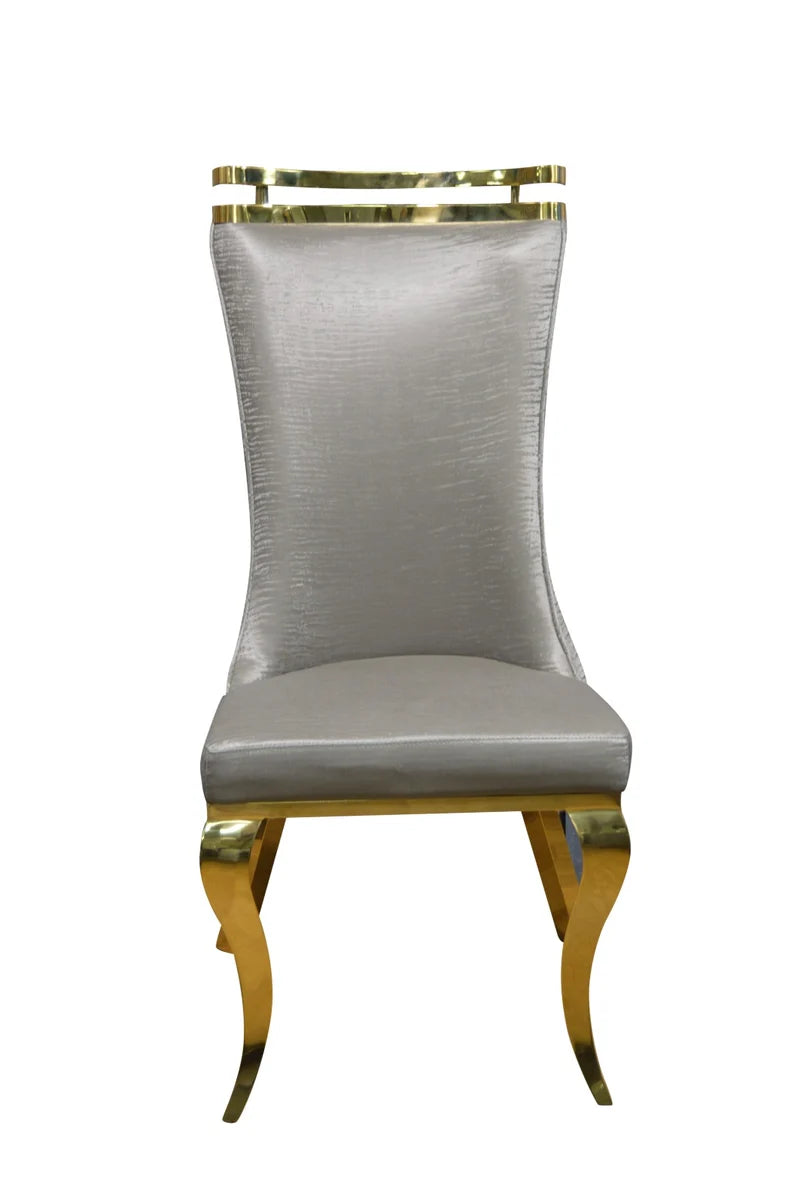 Greek Curved High Back Contemporary Dining Chair
