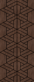 Premium Geometric Engraved Acoustic Wall Panel (2400x600mm)