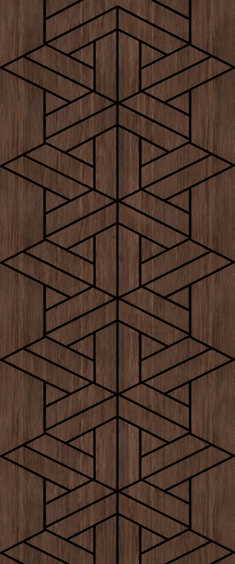 Premium Geometric Engraved Acoustic Wall Panel (2400x600mm)