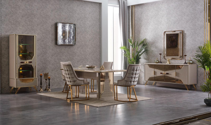 Milano Luxury Rectangular Dining Table | 150cm Modern Kitchen & Dining Room Centerpiece