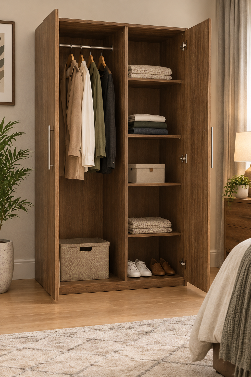 The Plain Robe – 2-Door Wardrobe