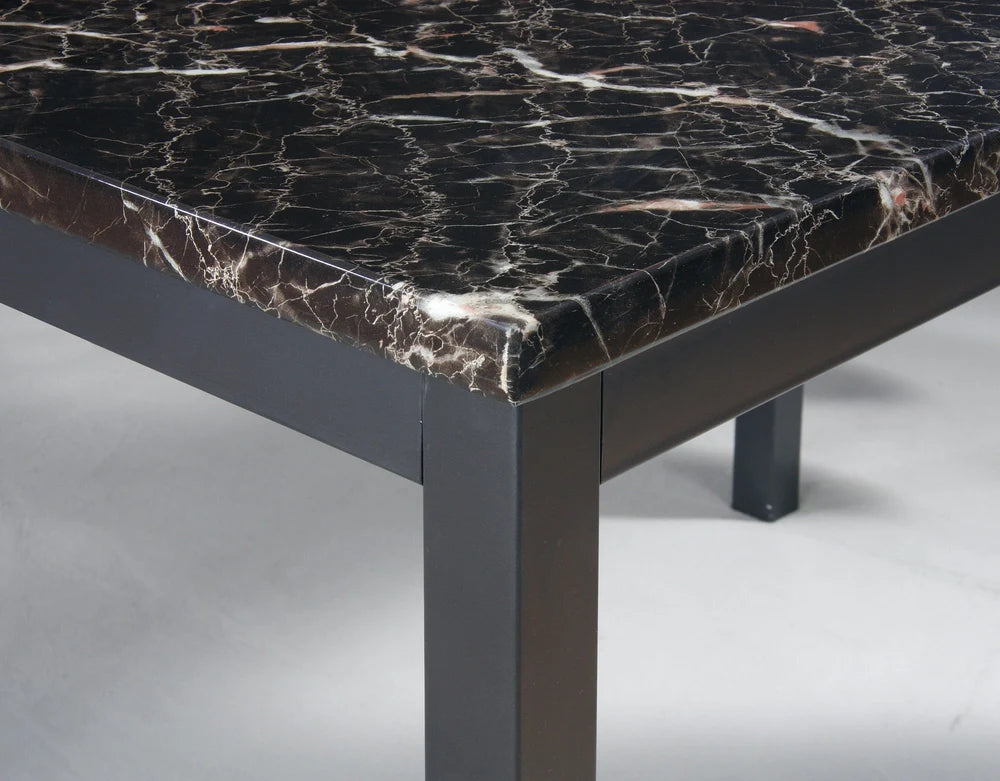 Ruby MDF Marble Effect Dining Table Set