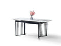 Modern Stone & Marble-Effect Dining Table | Fixed & Extendable